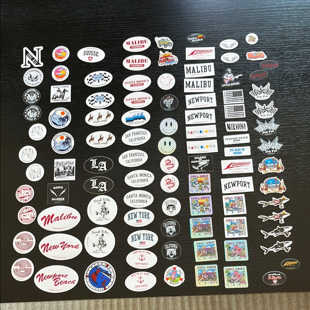 New Brandy Melville Sticker Assortment - 100 Stickers (Pack Y)